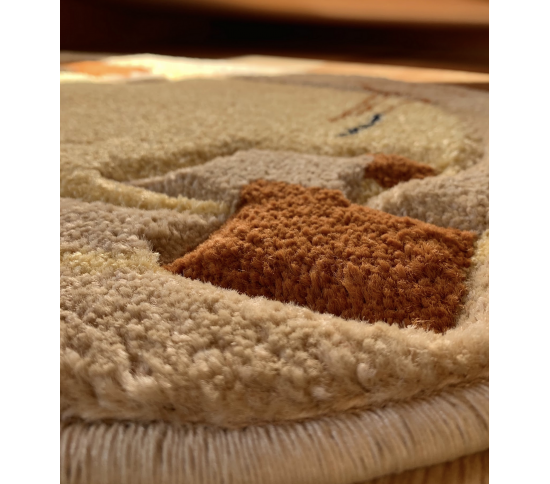 Синтетичний килим Frize Vrezanny 5858A yellow - Висока якість за найкращою ціною в Україні зображення 2.